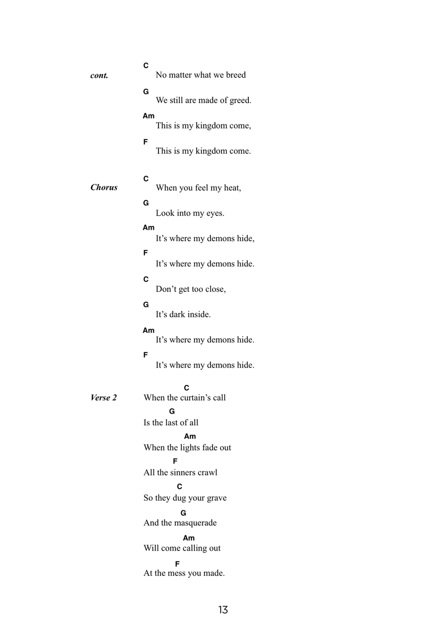 Demons (arr. Elise Ecklund) Ukulele scores gallery preview page 2