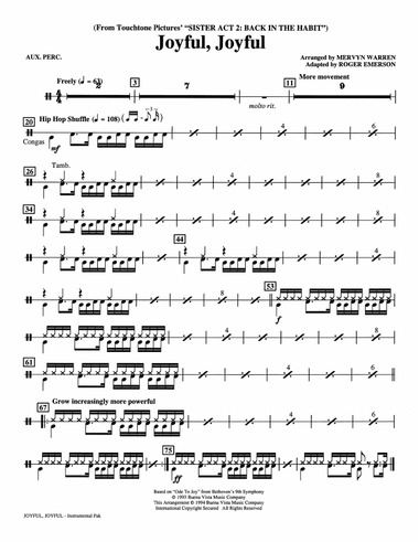 Joyful, Joyful (from Sister Act 2) (arr. Roger Emerson) - Percussion