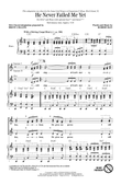 He Never Failed Me Yet (arr. Drew Collins)