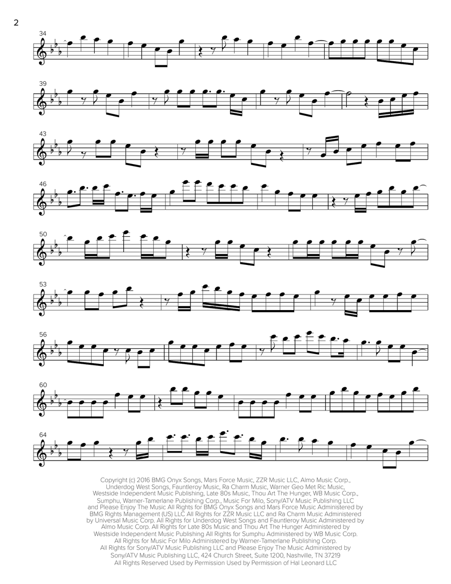 That's What I Like That's What I Like Tenor Saxophone scores gallery preview page 2