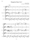 Hungarian Dance No.5 for Woodwind Quintet