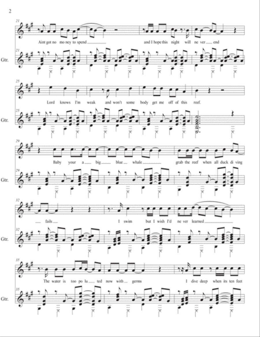 Badfish Electric Guitar scores gallery preview page 2