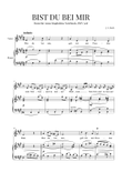 Bist du Bei Mir (A-Major)