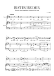 Bist du Bei Mir (D-Major)
