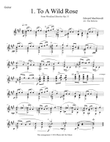 To a Wild Rose - Guitar Solo