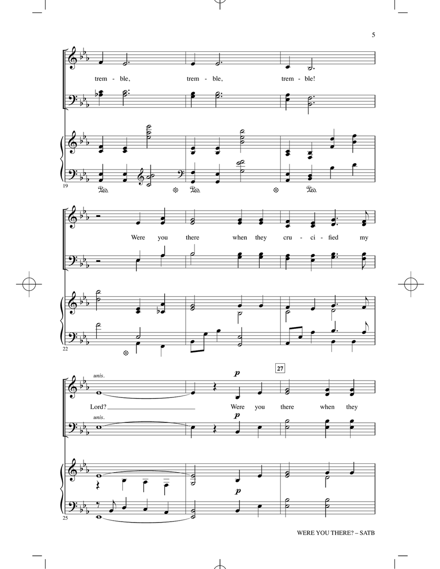 Were You There? (arr. John Leavitt) 4-Part scores gallery preview page 3