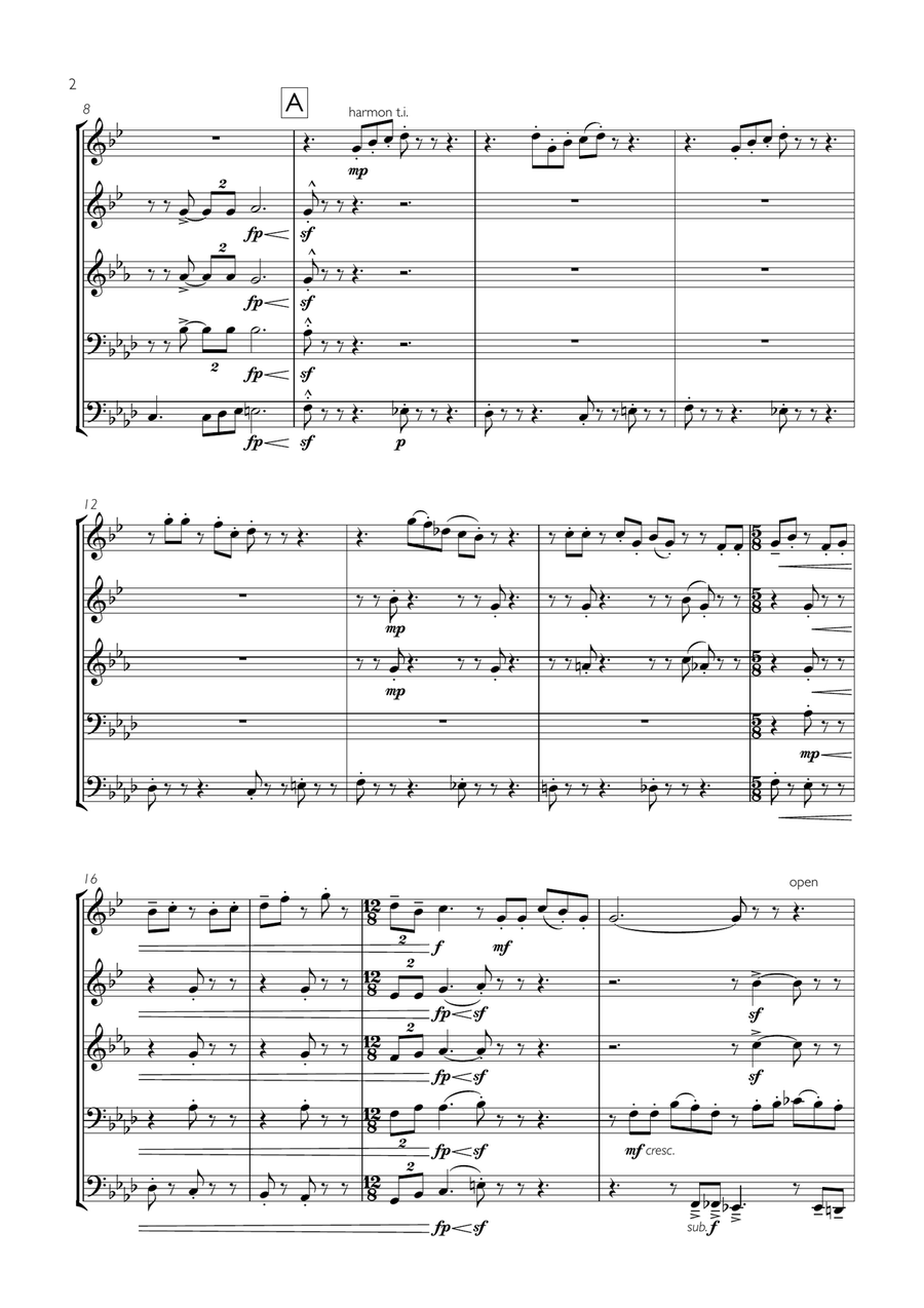 Feeling Good Feeling Good Brass Ensemble scores gallery preview page 2
