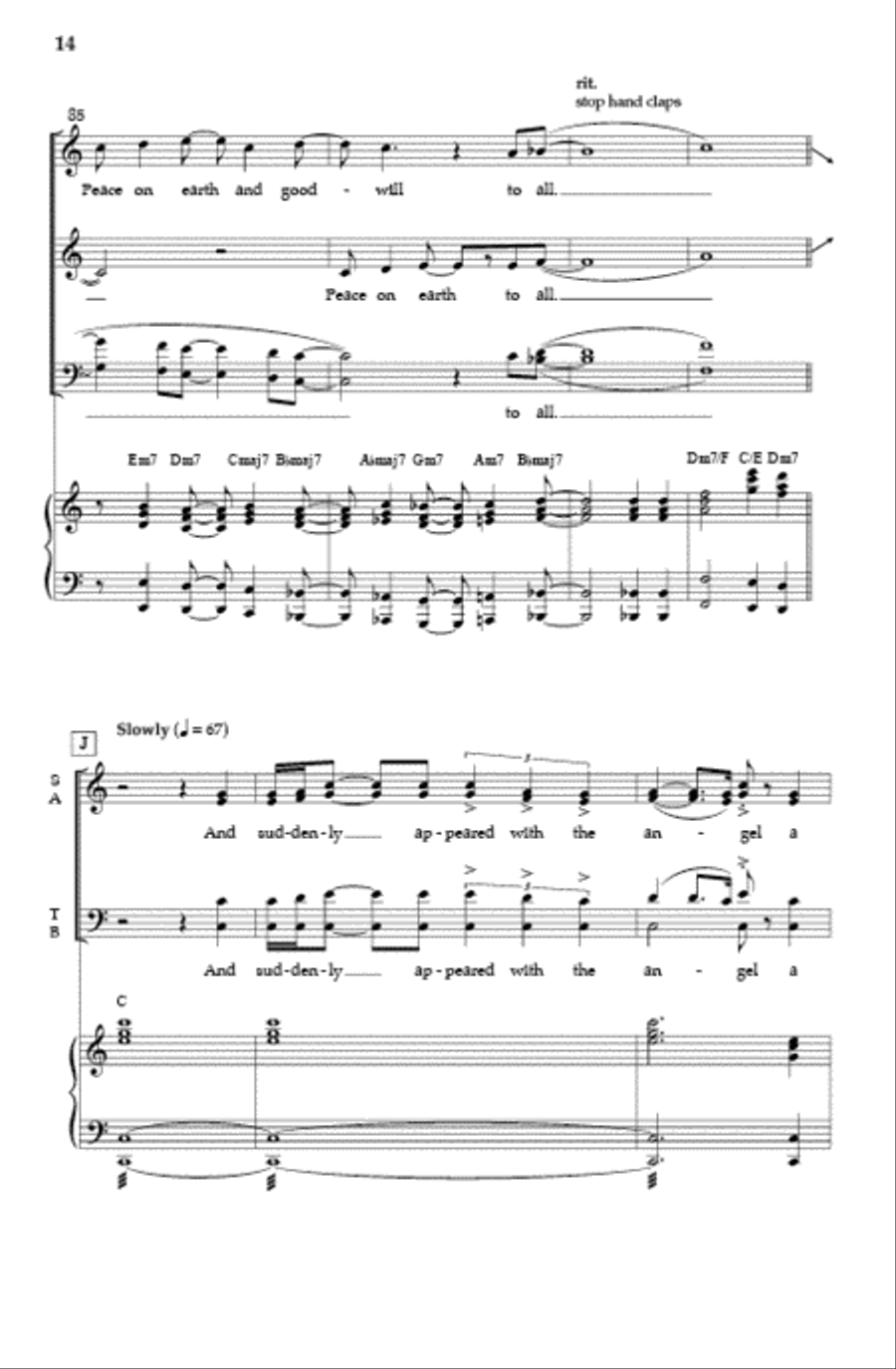 And Suddenly (SATB) And Suddenly (SATB) 4-Part scores gallery preview page 13