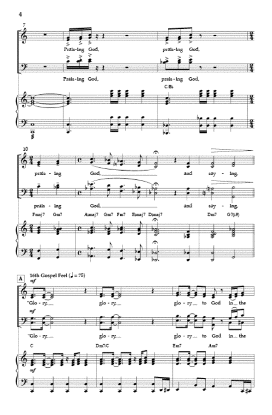 And Suddenly (SATB) And Suddenly (SATB) 4-Part scores gallery preview page 3