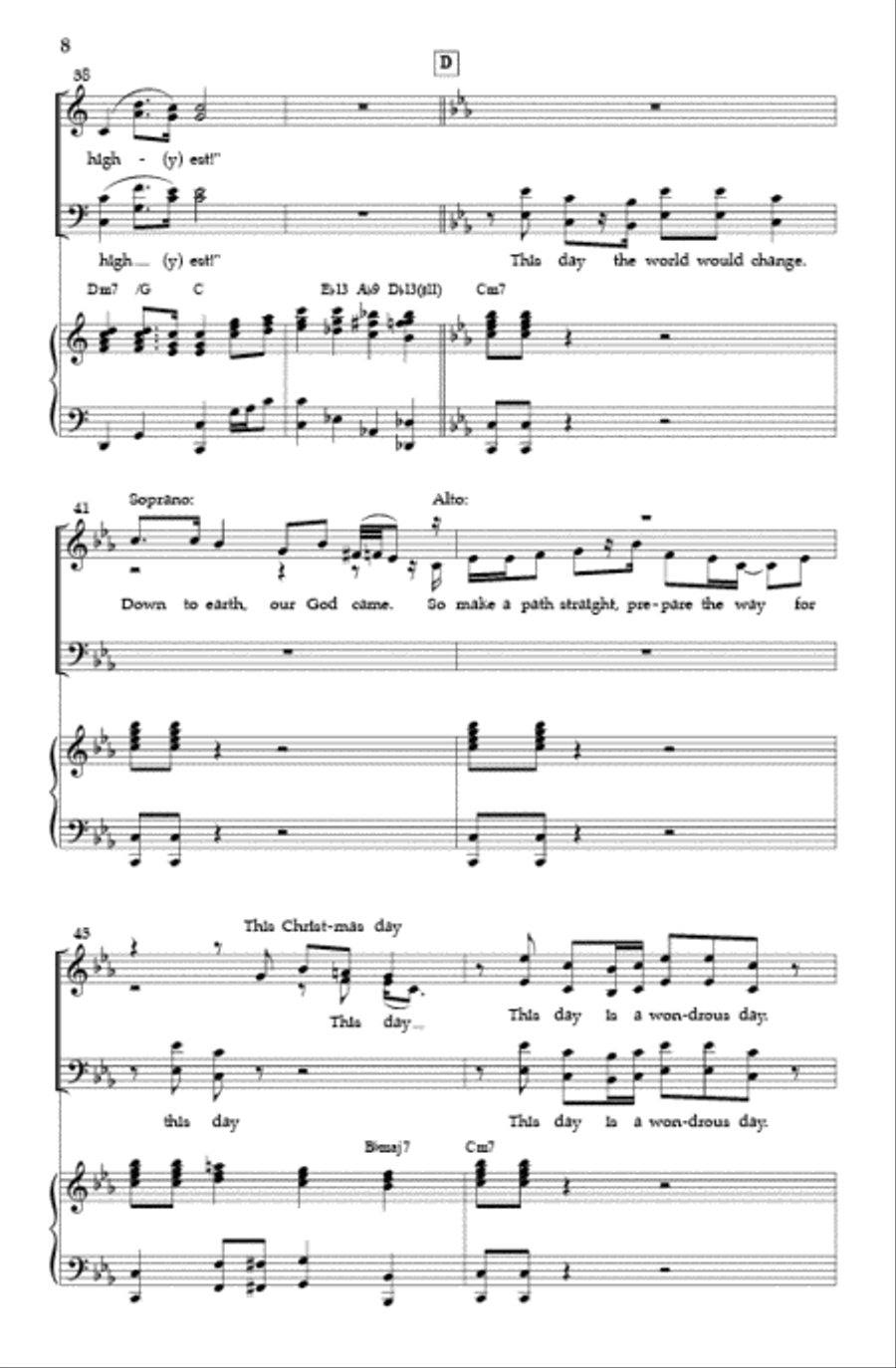 And Suddenly (SATB) And Suddenly (SATB) 4-Part scores gallery preview page 7