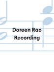 Doreen Rao Recording