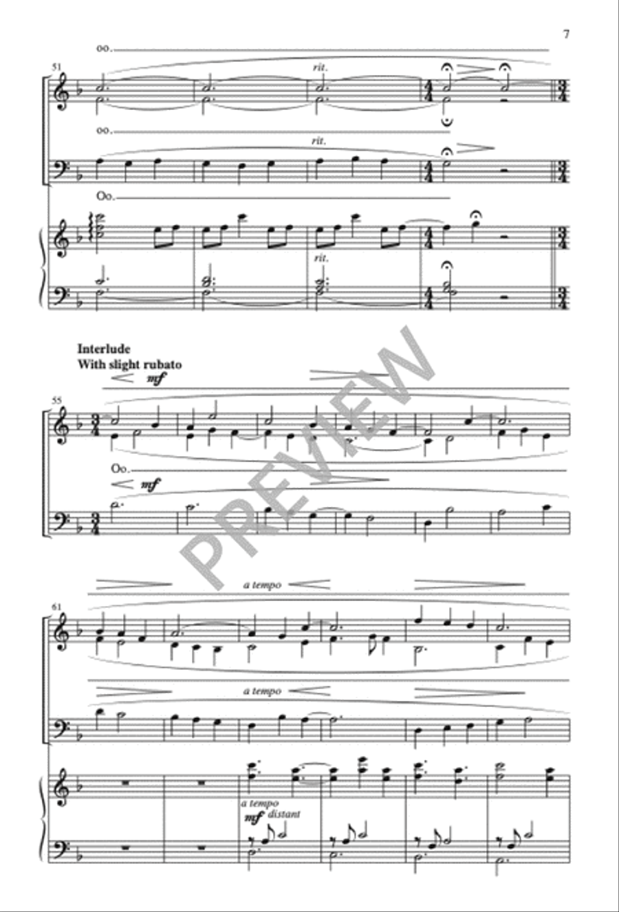 Away in a Manger Away in a Manger 4-Part scores gallery preview page 7