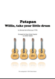 Patapan - Carol for easy guitar quartet