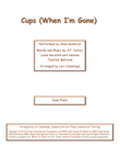 Cups (When I'm Gone)