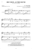 His Voice As The Sound (arr. Milburn Price)