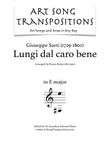SARTI: Lungi dal caro bene (transposed to E major)