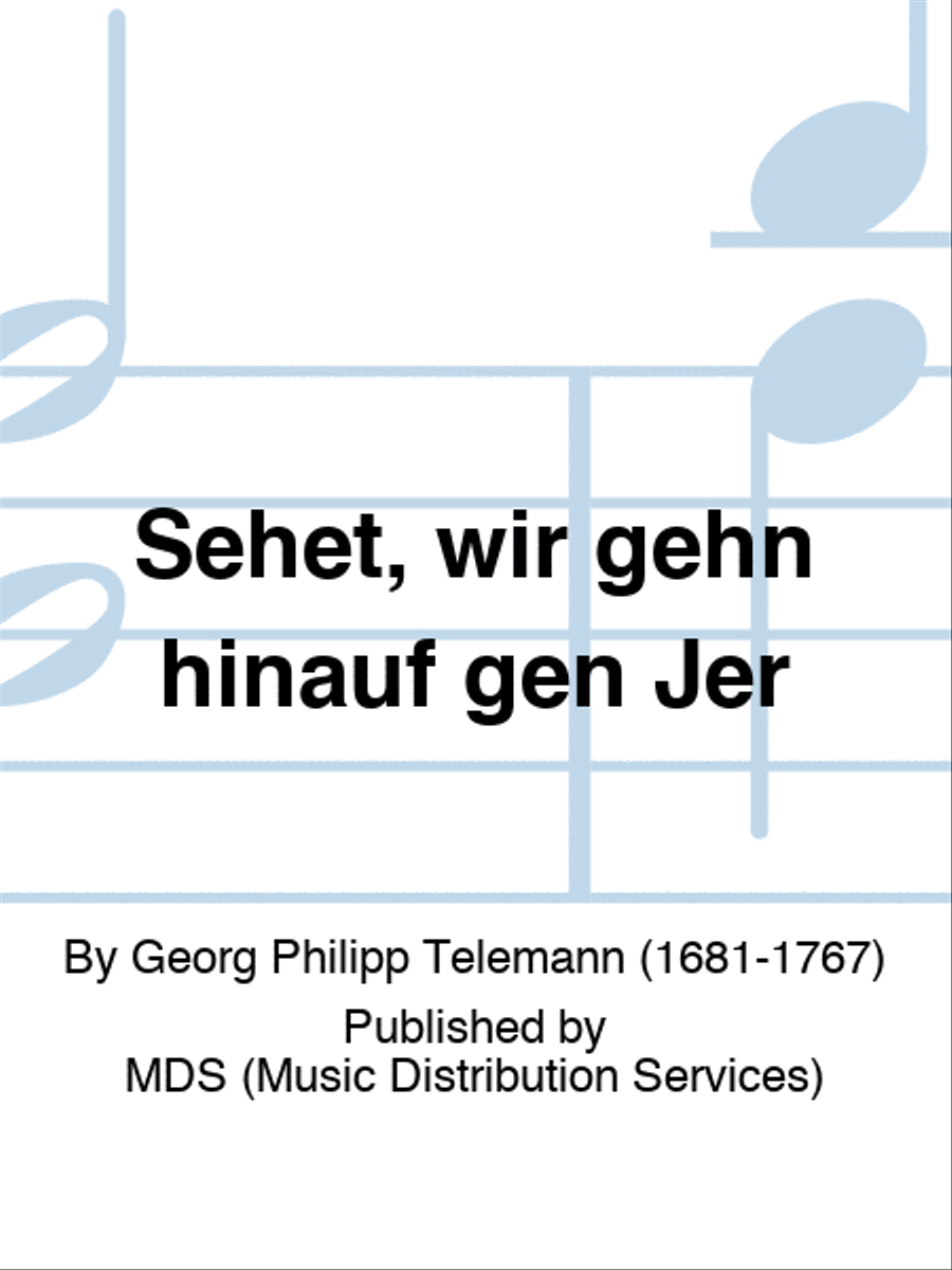 Sehet, wir gehn hinauf gen Jer Piano and Keyboard scores gallery preview page 1