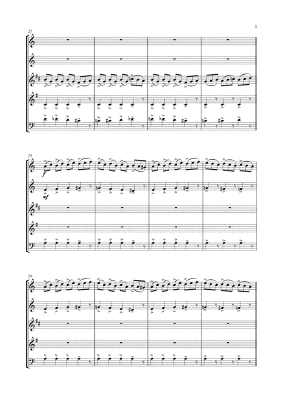 Blue Rondo A La Turk Woodwind Quintet scores gallery preview page 4