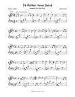 I'd Rather Have Jesus - Harp in Eb