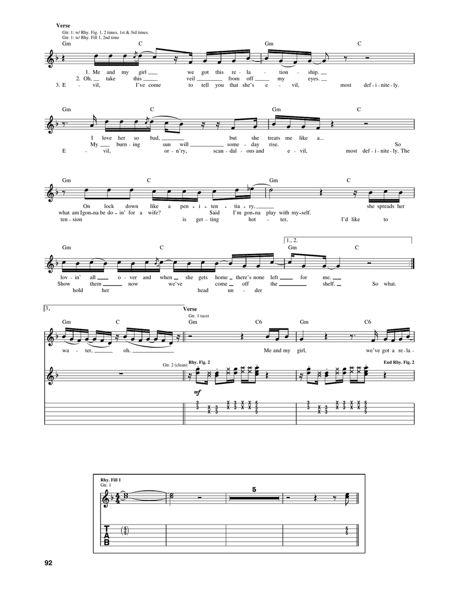Doin' Time Doin' Time Guitar Tablature scores gallery preview page 2