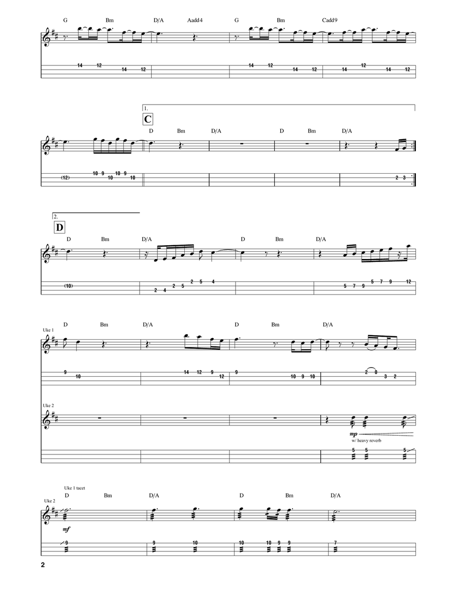 Summer Rain Summer Rain Ukulele scores gallery preview page 2