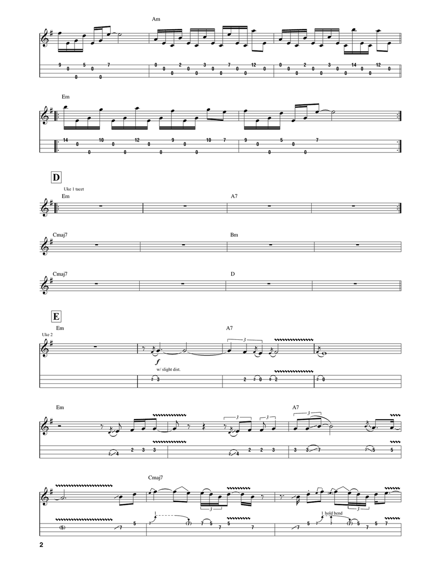 Lament Lament Ukulele scores gallery preview page 2