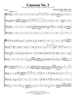 Canzona No. 3 for Trombone or Low Brass Quartet