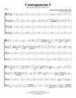 Contrapunctus I for Trombone or Low Brass Quartet