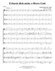 Erbarm dich mein, o Herre Gott for Trombone or Low Brass Quartet