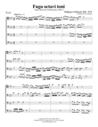 Fuga octavi toni for Trombone or Low Brass Quartet