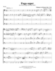 Fuga super for Trombone or Low Brass Quartet