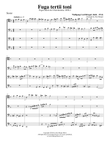 Fuga tertii toni for Trombone or Low Brass Quartet