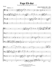 Fuge Eb dur (Fugue in Eb major) for Trombone or Low Brass Quartet