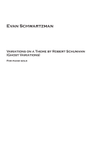 Ghost Variations (Variations on a Theme by Robert Schumann) Book I