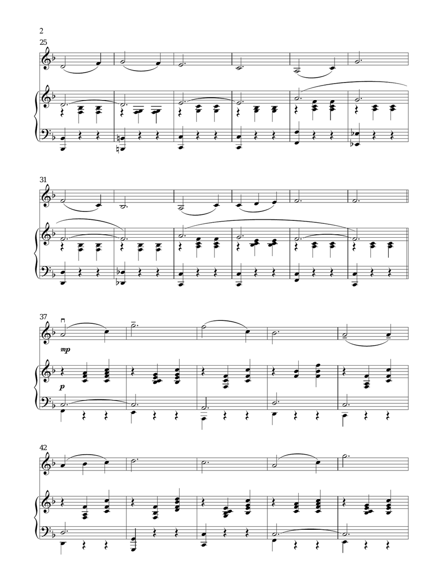Edelweiss (from The Sound of Music) Violin Solo scores gallery preview page 2