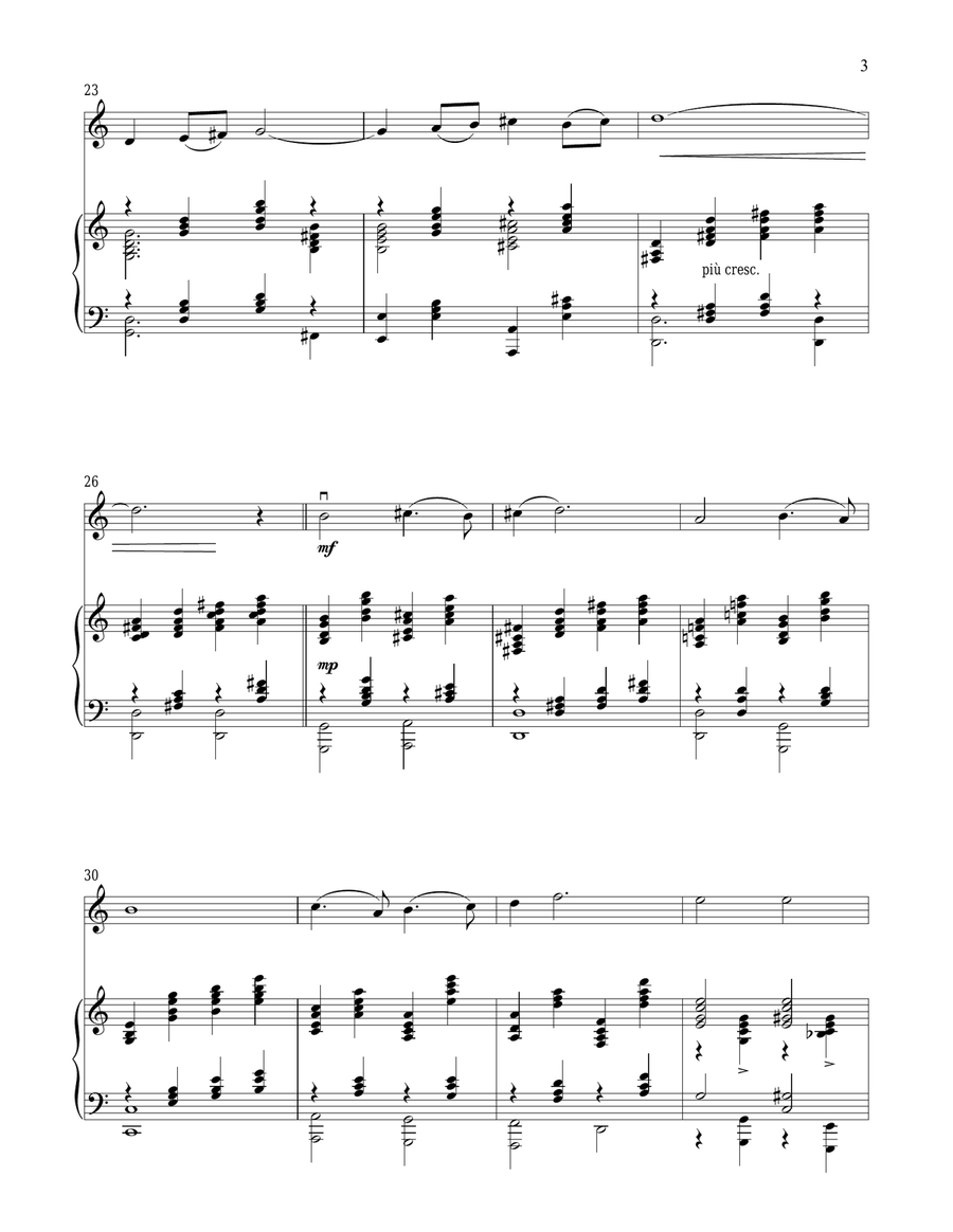 Climb Ev'ry Mountain (from The Sound of Music) Violin Solo scores gallery preview page 3