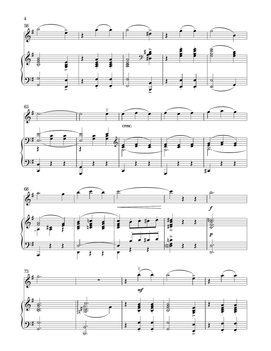 My Favorite Things (from The Sound of Music) Violin Solo scores gallery preview page 4