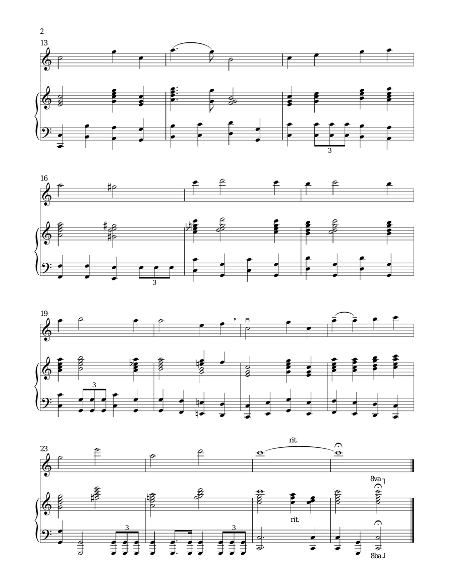 Wedding Processional (from The Sound of Music) Violin Solo scores gallery preview page 2