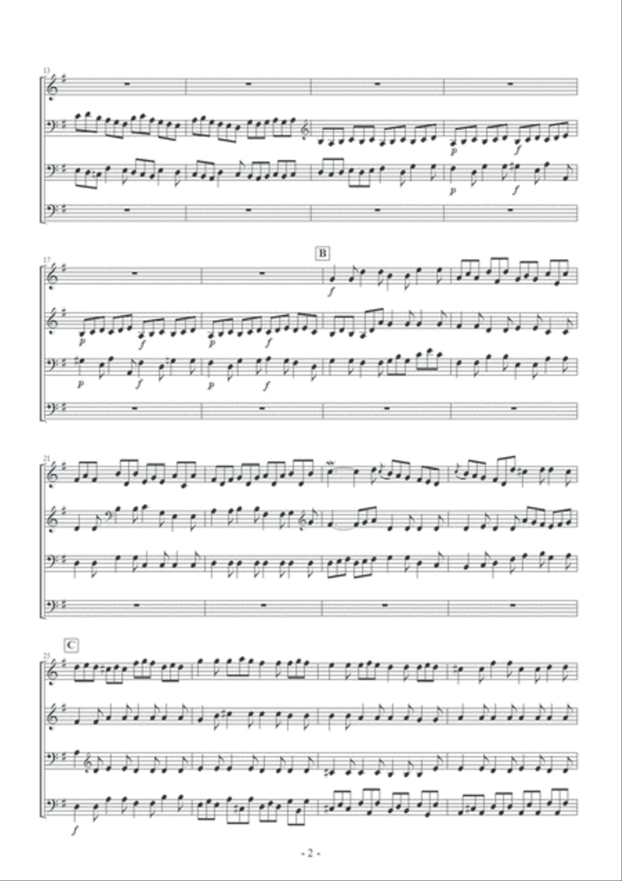 Fugue a la Gigue in G major BWV 577 School and Community scores gallery preview page 3