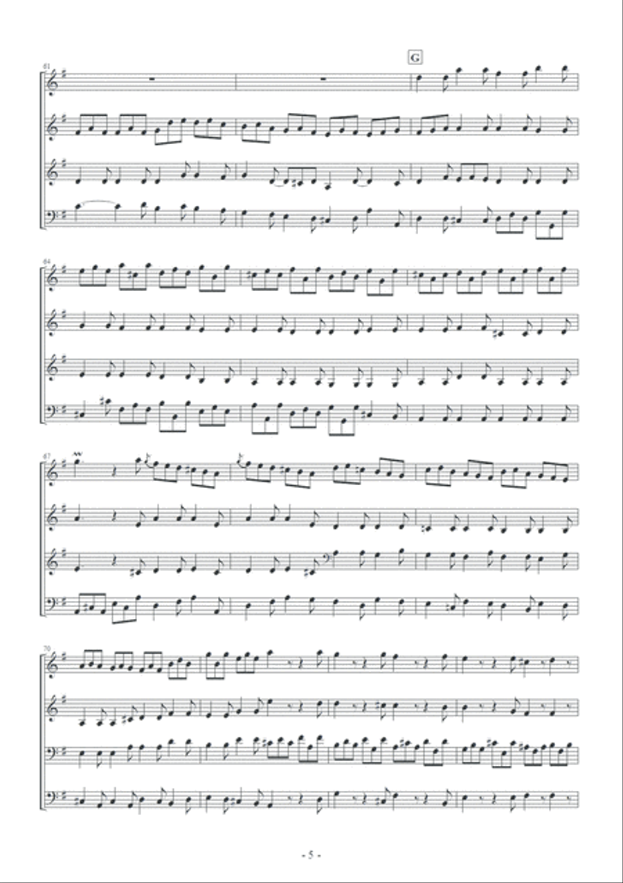 Fugue a la Gigue in G major BWV 577 School and Community scores gallery preview page 6