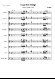Stage for strings orchestra