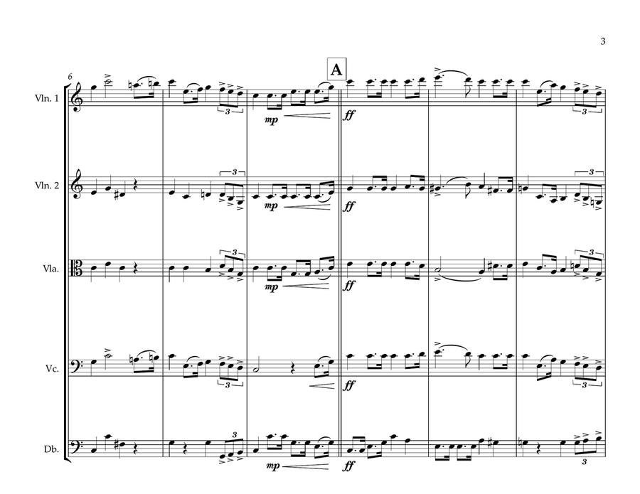 Mexican National Anthem for String Orchestra String Orchestra scores gallery preview page 3