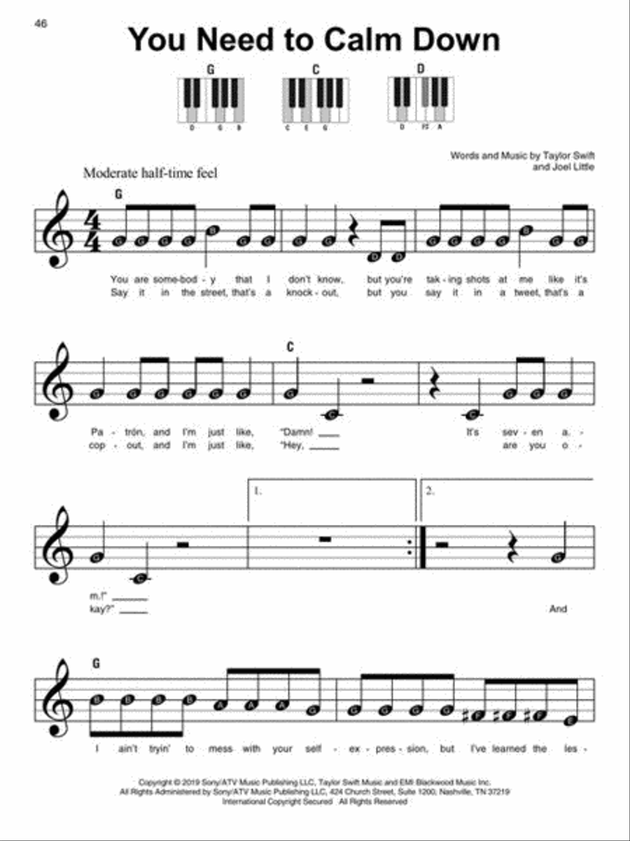 Taylor Swift - Super Easy Songbook Easy Piano scores gallery preview page 6