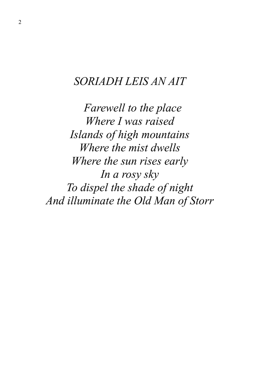 Soriadh Leis An Ait (Farewell to the Place) Violin Solo scores gallery preview page 2