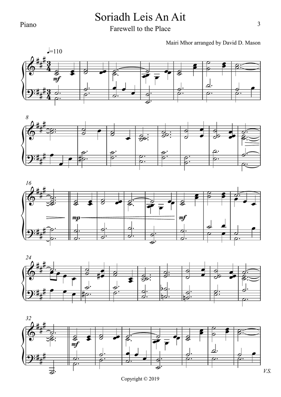 Soriadh Leis An Ait (Farewell to the Place) Violin Solo scores gallery preview page 3
