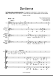Santianna - SSA/TTB/SAB a cappella