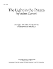 The Light In The Piazza