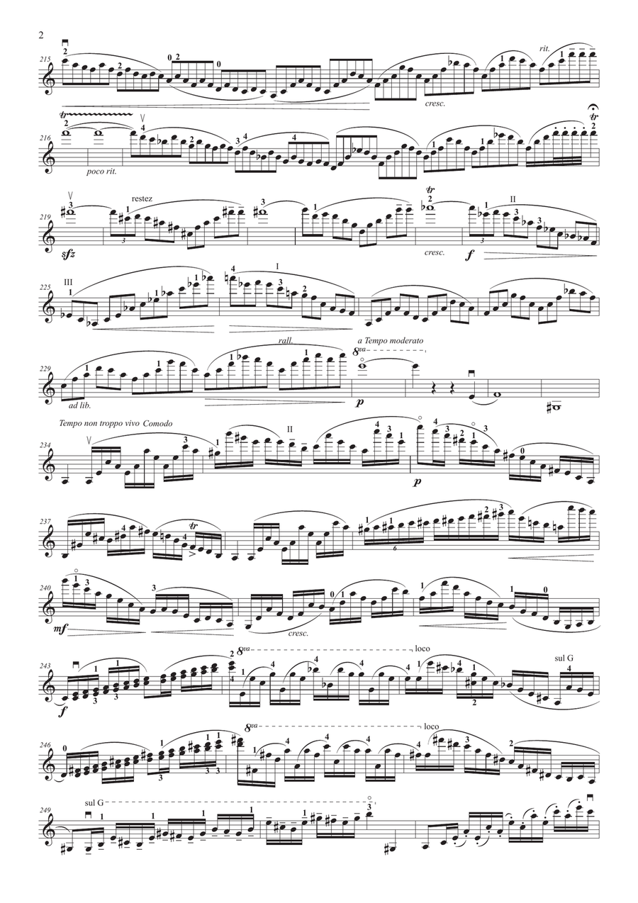 Violin Concerto No. 3 with piano accompaniment Violin Solo scores gallery preview page 4