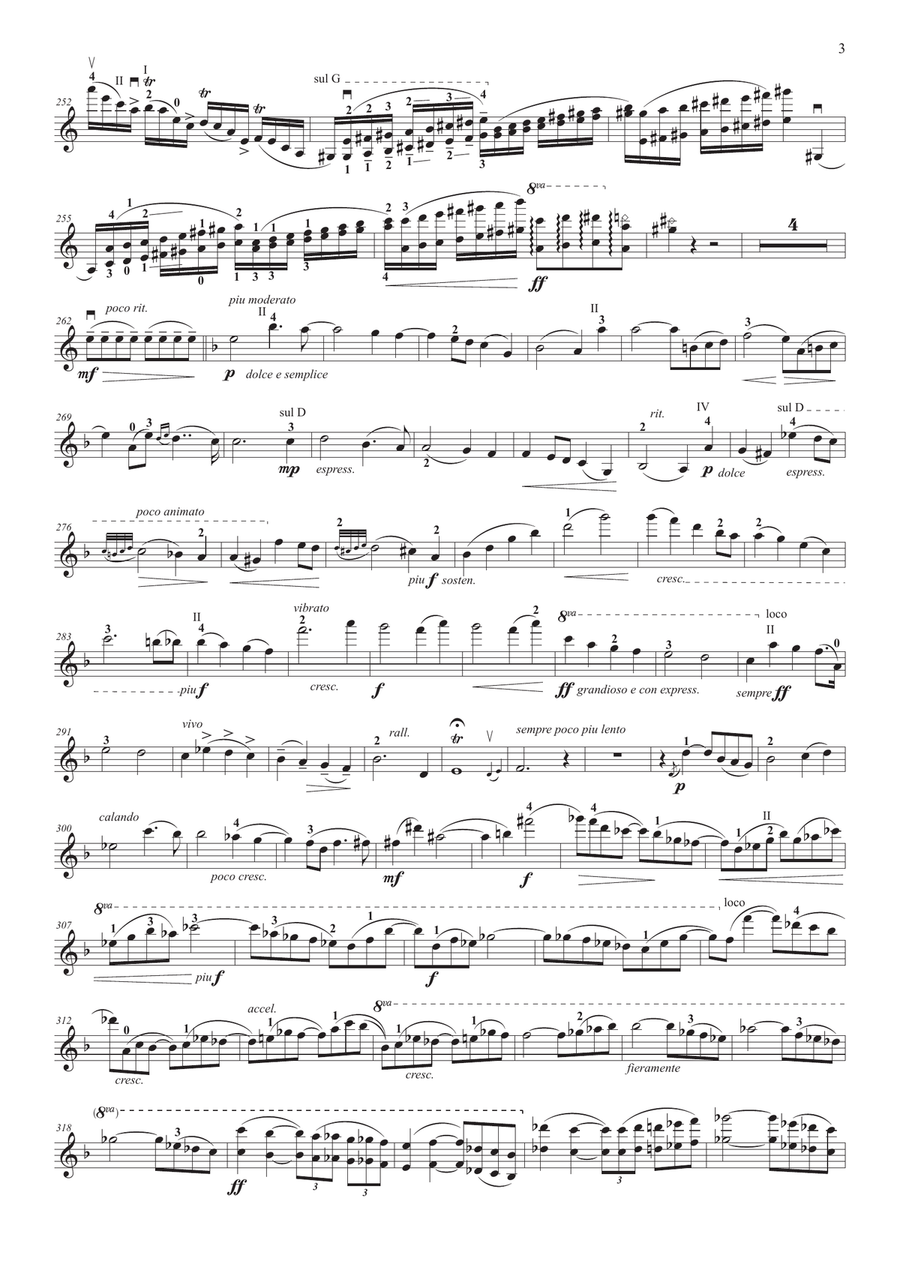 Violin Concerto No. 3 with piano accompaniment Violin Solo scores gallery preview page 5