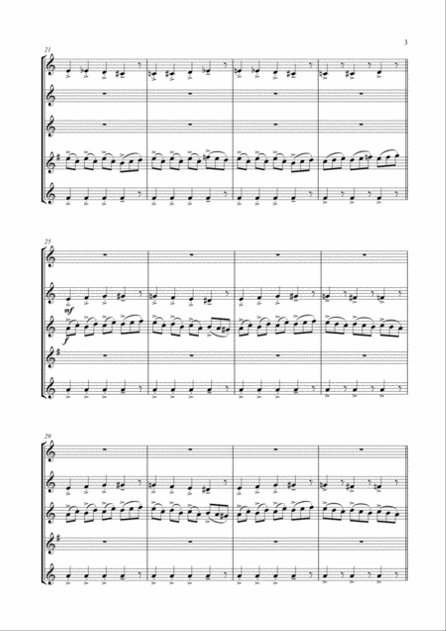 Blue Rondo A La Turk Woodwind Ensemble scores gallery preview page 4